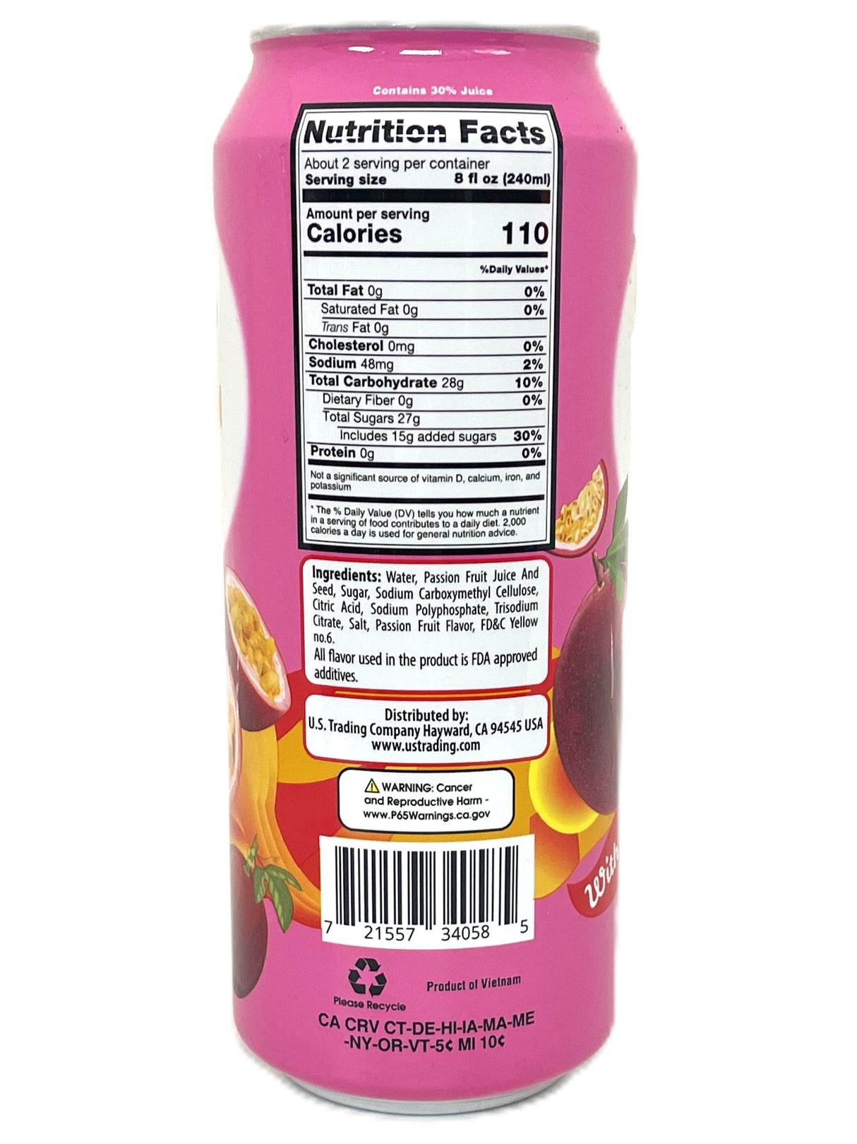 HONEYBEE PASSIONFRUIT DRINK (16.9oz)