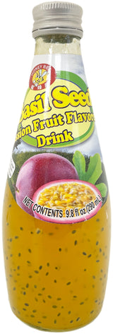 HONEYBEE BASIL SEED DRINK - PASSIONFRUIT (9.8oz)