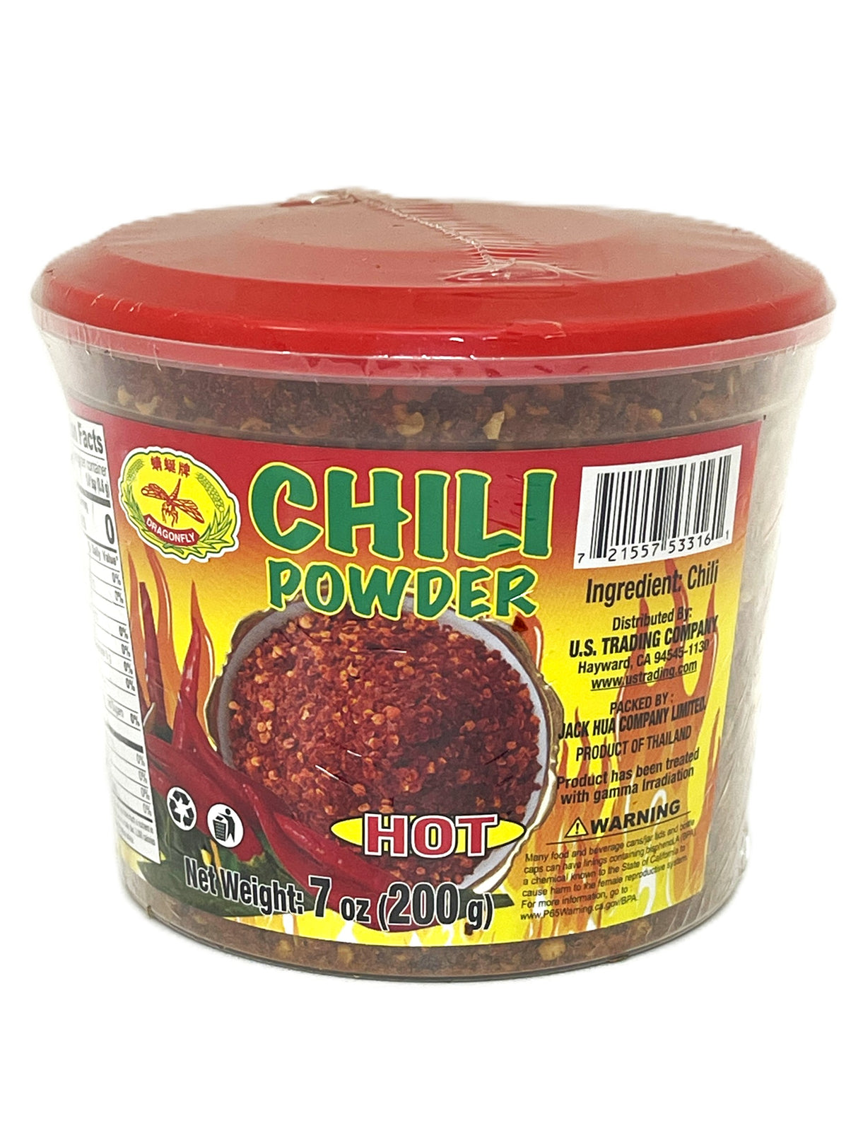 DRAGONFLY HOT CHILI POWDER (7oz)