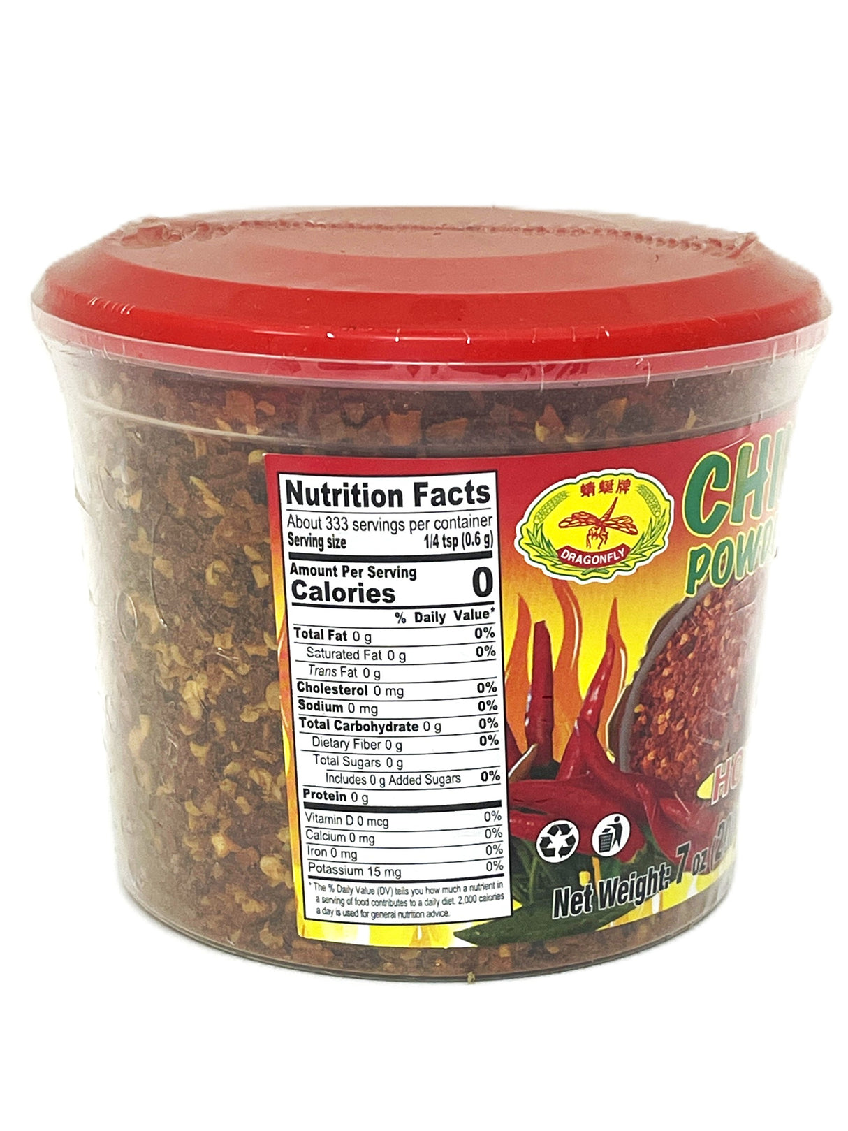 DRAGONFLY HOT CHILI POWDER (7oz)