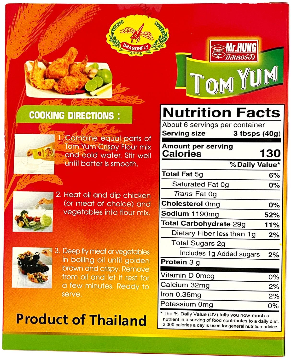 MR. HUNG CRISPY FLOUR MIX - TOM YUM (8oz)