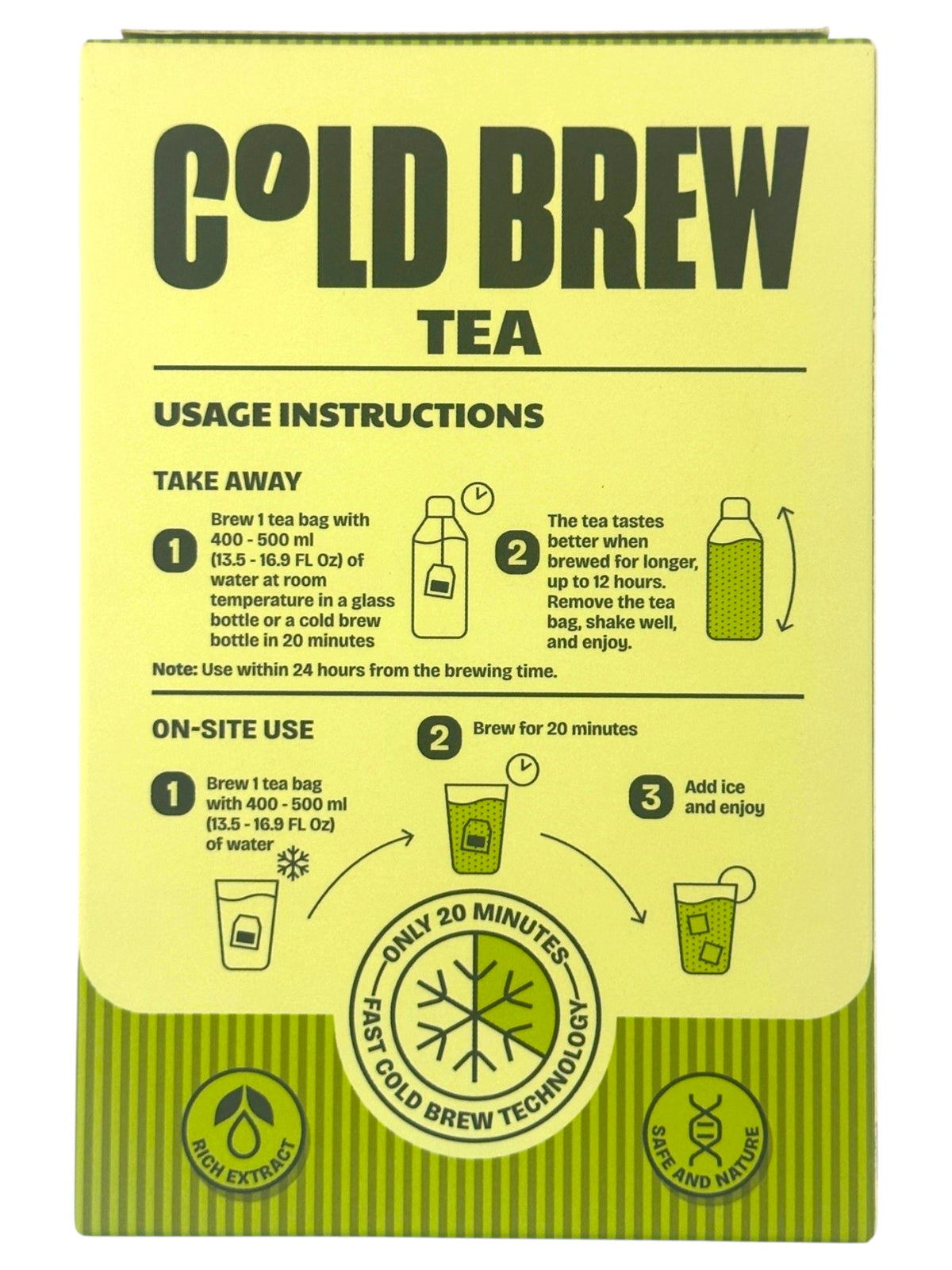 COZY COLD BREW TEA 12CT - MATCHA GENMAICHA