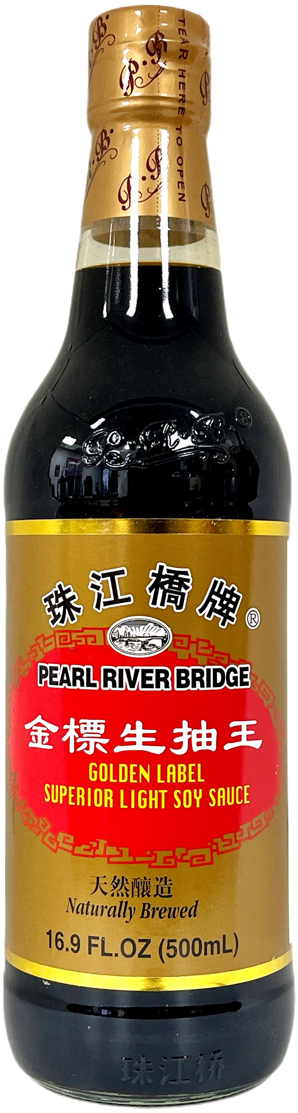 PEARL RIVER BRIDGE GOLDEN LABEL LIGHT SOY SAUCE (16.9oz)