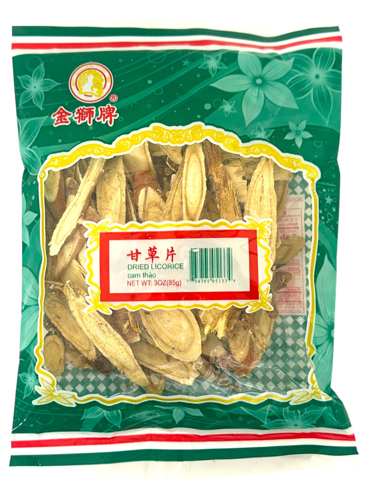 GOLDEN LION DRIED LICORICE (3oz)