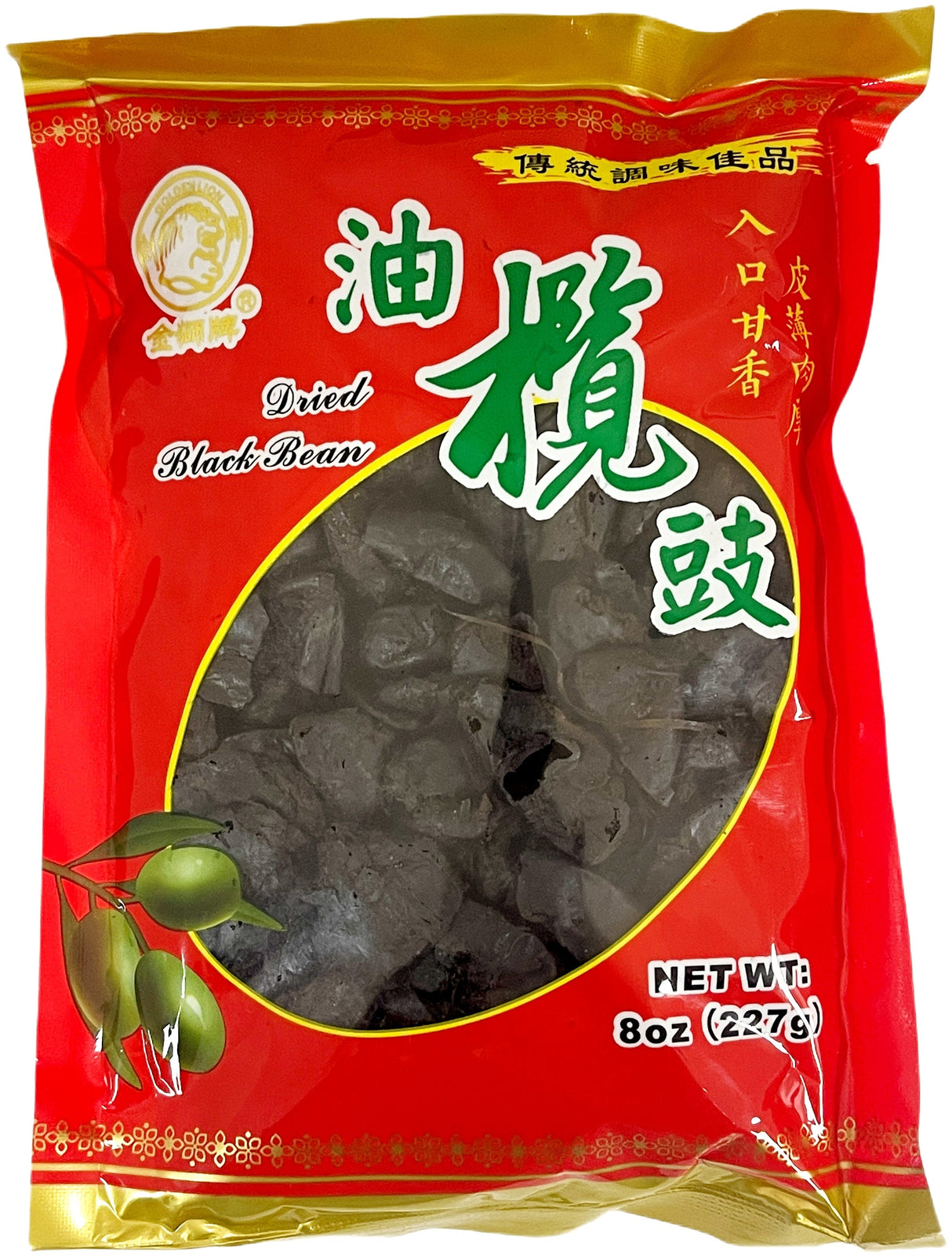 GOLDEN LION DRIED BLACK BEAN OLIVE (8oz)