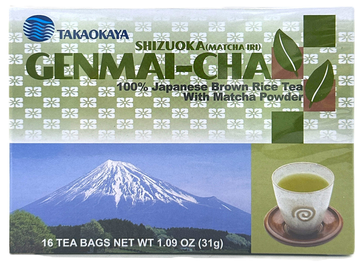TAKAOKAYA GENMAI CHA WITH MATCHA 16CT