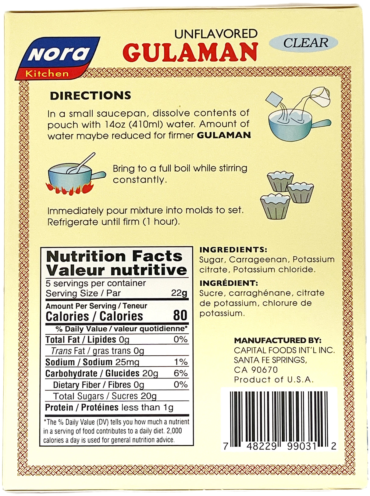 NORA KITCHEN GULAMAN MIX - CLEAR (3.17oz)