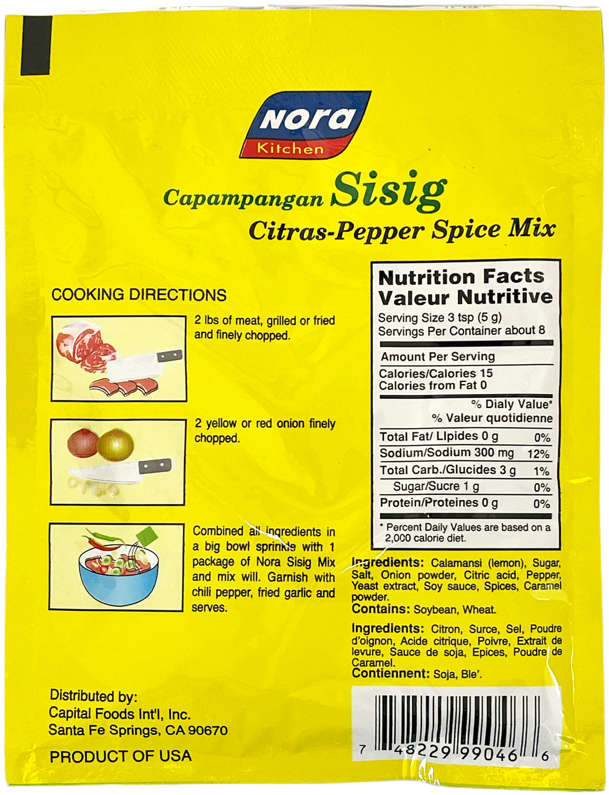 NORA KITCHEN SEASONING MIX - SISIG CITRUS PEPPER (1.4oz)