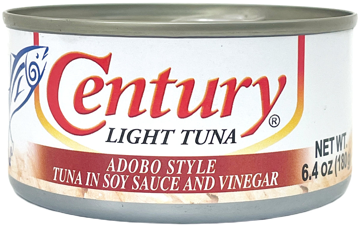 CENTURY CANNED LIGHT TUNA - ADOBO STYLE (6.4oz)