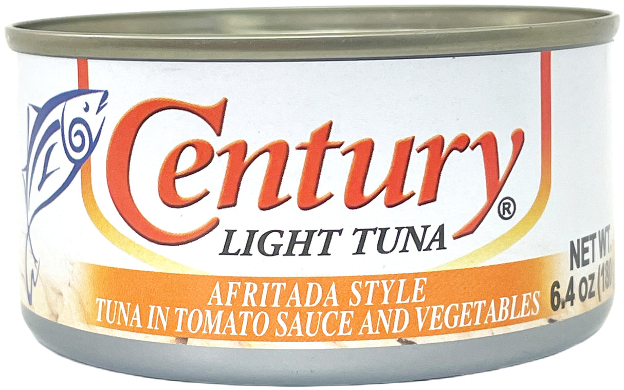 CENTURY CANNED LIGHT TUNA - AFRITADA STYLE (6.4oz)