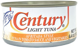 CENTURY CANNED LIGHT TUNA - AFRITADA STYLE (6.4oz)