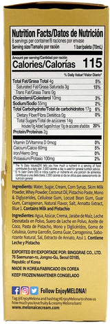 BINGGRAE MELONA DAIRY ICE BAR 8PK - PISTACHIO