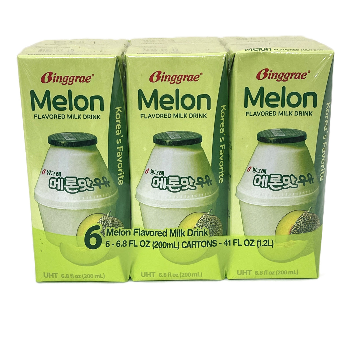 BINGGRAE MELON MILK DRINK 6PK