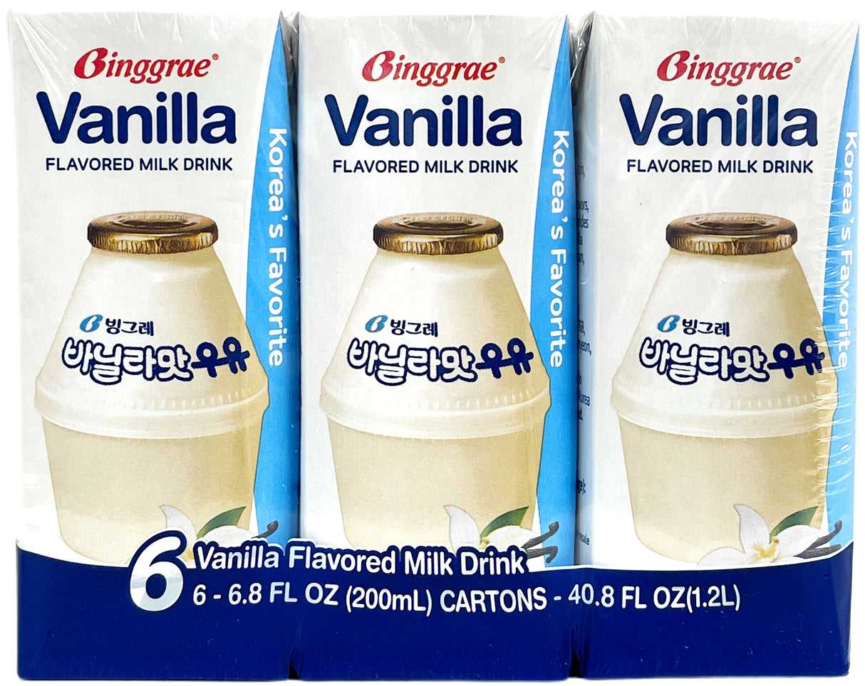 BINGGRAE MILK DRINK 6PK - VANILLA