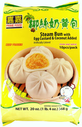 PRIME FOOD EGG CUSTARD & COCONUT STEAMED BUN 10PK