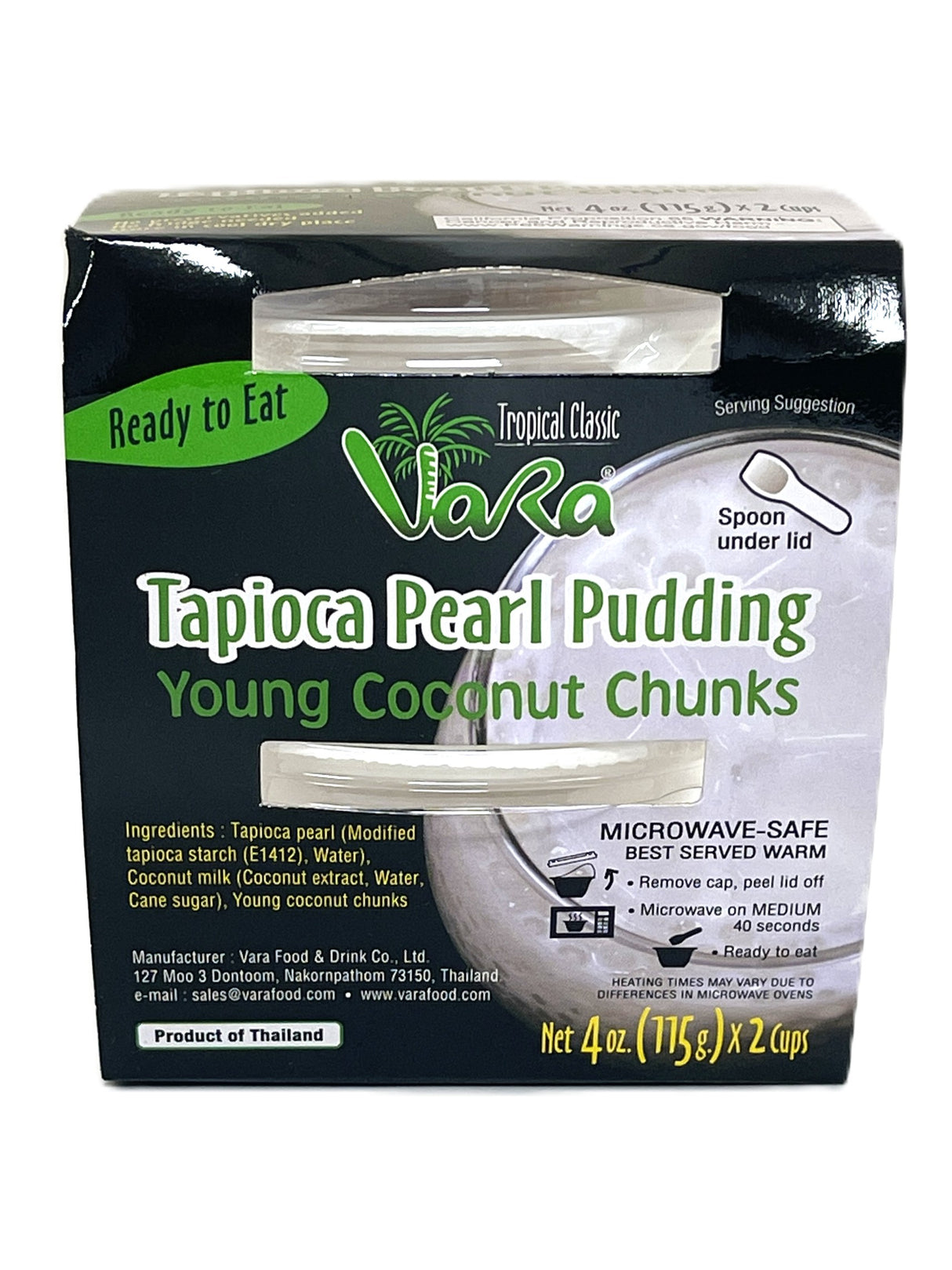 VARA TAPICOA PEARL PUDDING 2PK - YOUNG COCONUT CHUNKS