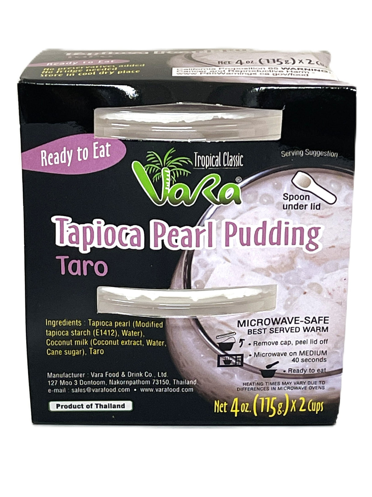 VARA TAPICOA PEARL PUDDING 2PK - TARO