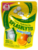 SPLASHLYTES ELECTROLYTE TABLETS - ZESTY CITRUS (2.64oz)