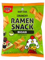 BABY STAR CRUNCHY RAMEN SNACK STRIPS - WASABI (2.46oz)