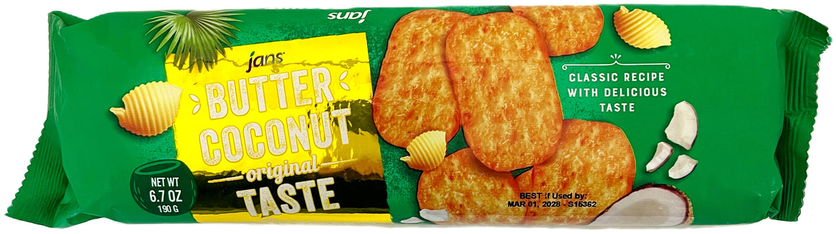 JANS BUTTER COCONUT COOKIES (6.7oz)