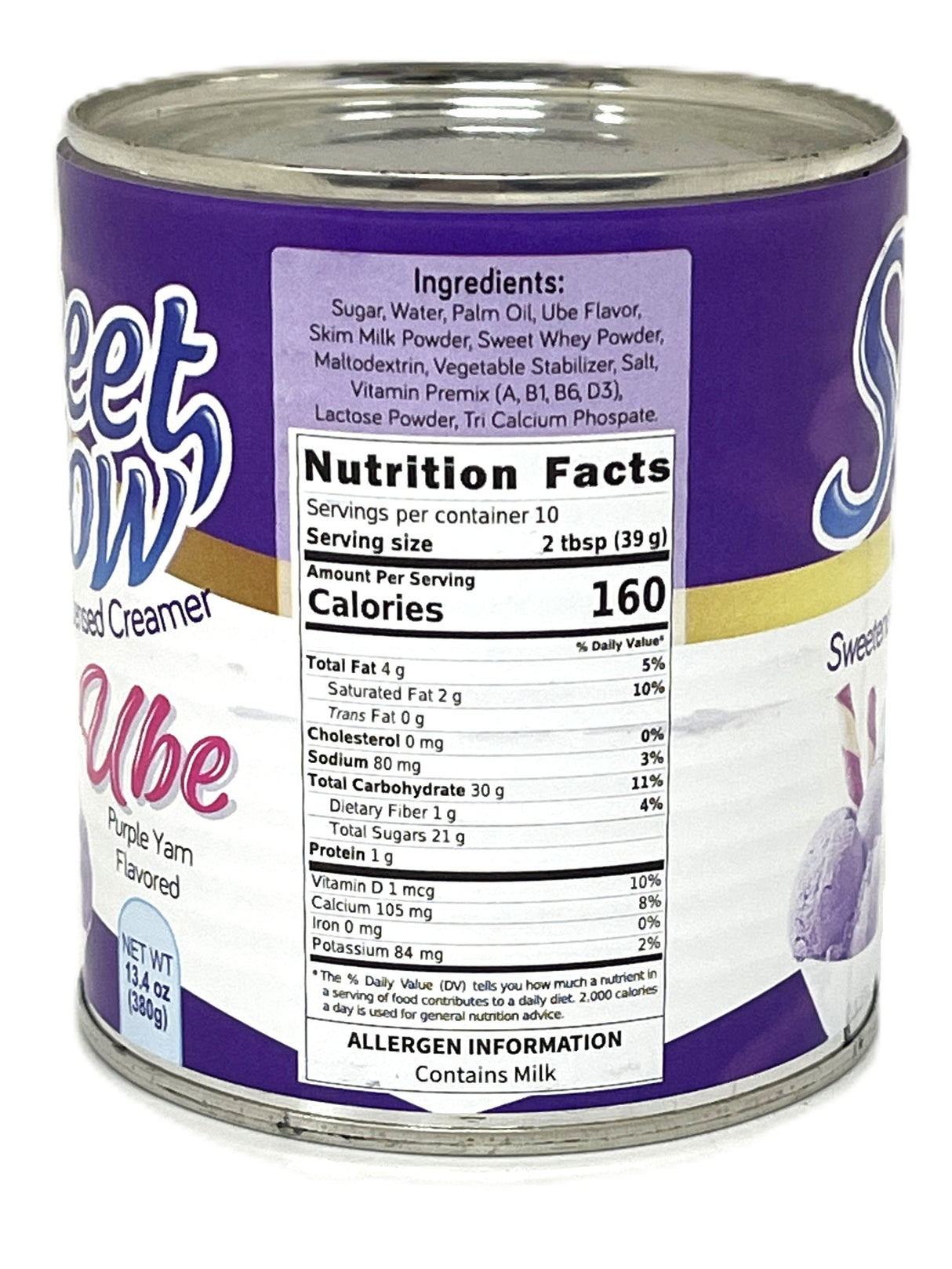 JANS SWEET COW SWEETENED CONDENSED CREAMER - UBE (13.4oz)
