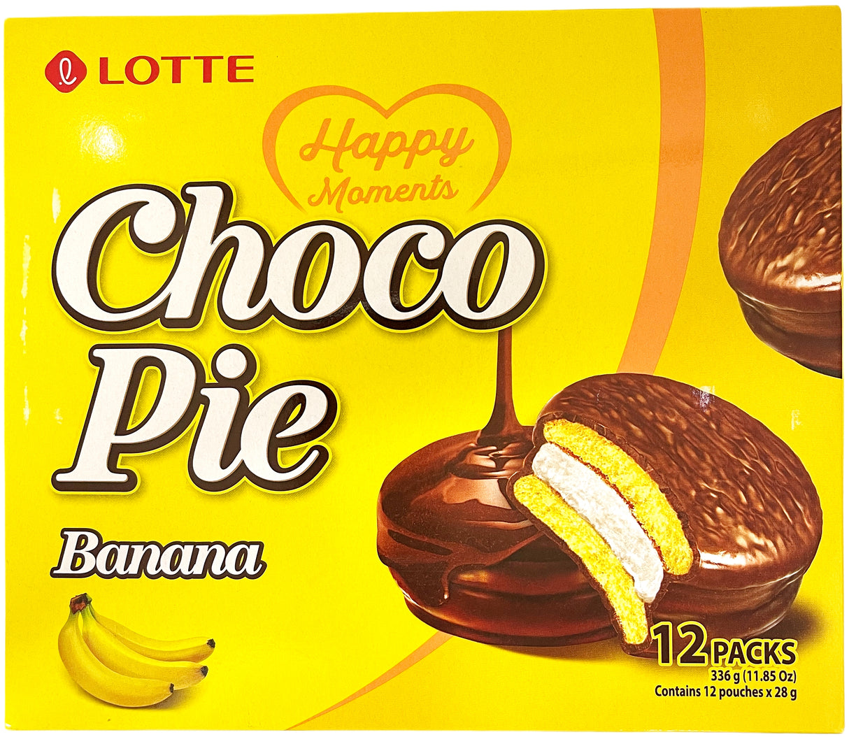 LOTTE CHOCO PIE 12PK - BANANA