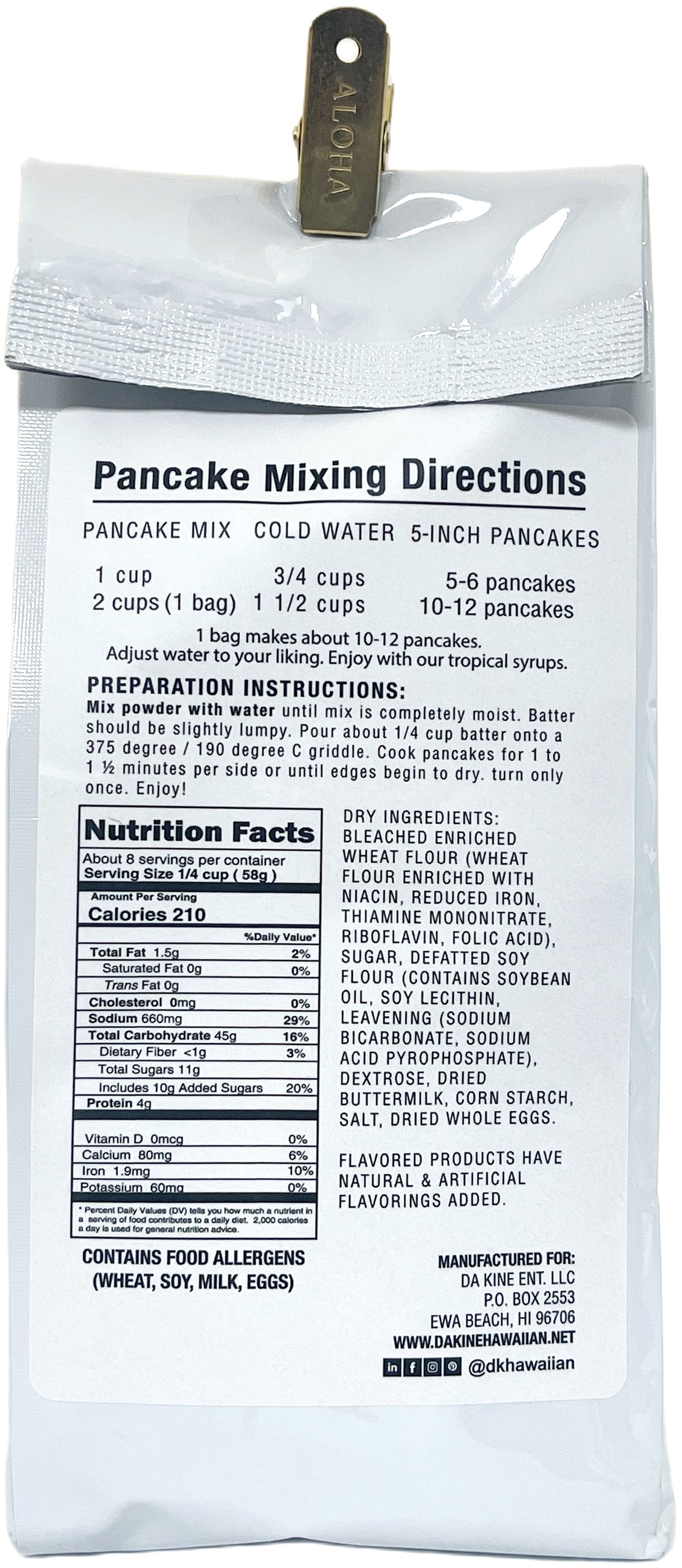 DA KINE PANCAKE MIX - BANANA (8oz)