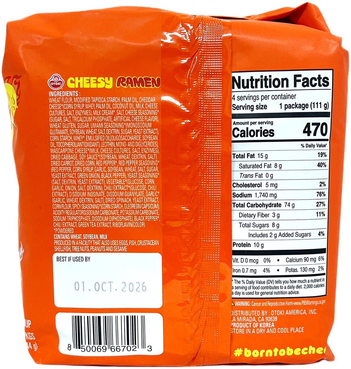 OTOKI CHEESY RAMEN 4PK - SPICY