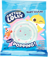 SNAX BABY SHARK COTTON LOLLY - SODA WITH POPPING CANDY (.21oz)