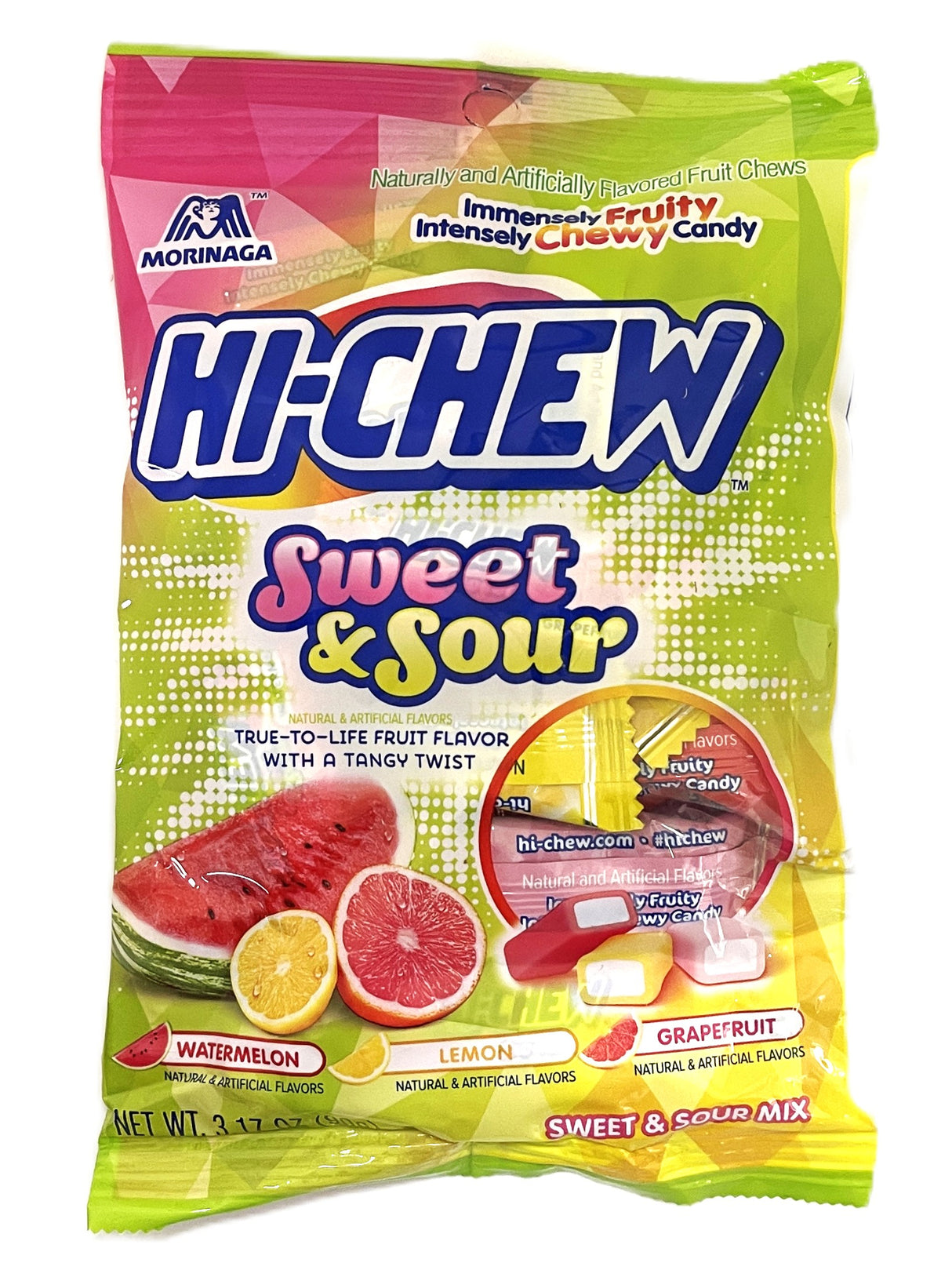 HI-CHEW ARTIFICIAL FRUIT CHEWS - SWEET & SOUR MIX (3.17oz)