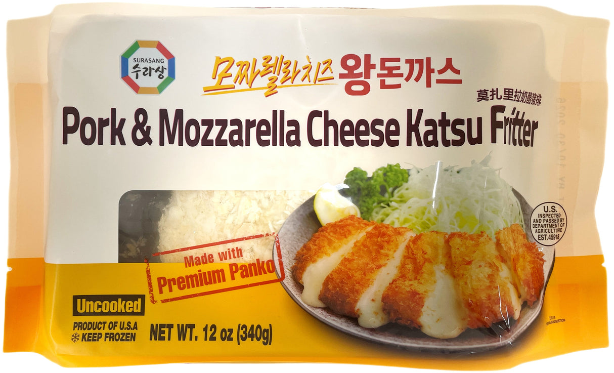 SURASANG FROZEN PORK & MOZZARELLA KATSU FRITTER (12oz)