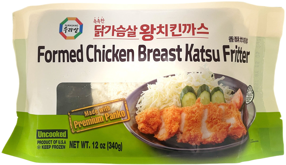 SURASANG FROZEN CHICKEN BREAST KATSU FRITTER (12oz)