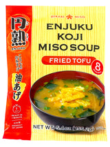 HIKARI ENJUKU KOJI INSTANT MISO SOUP 8PK - FRIED TOFU (5.4oz)