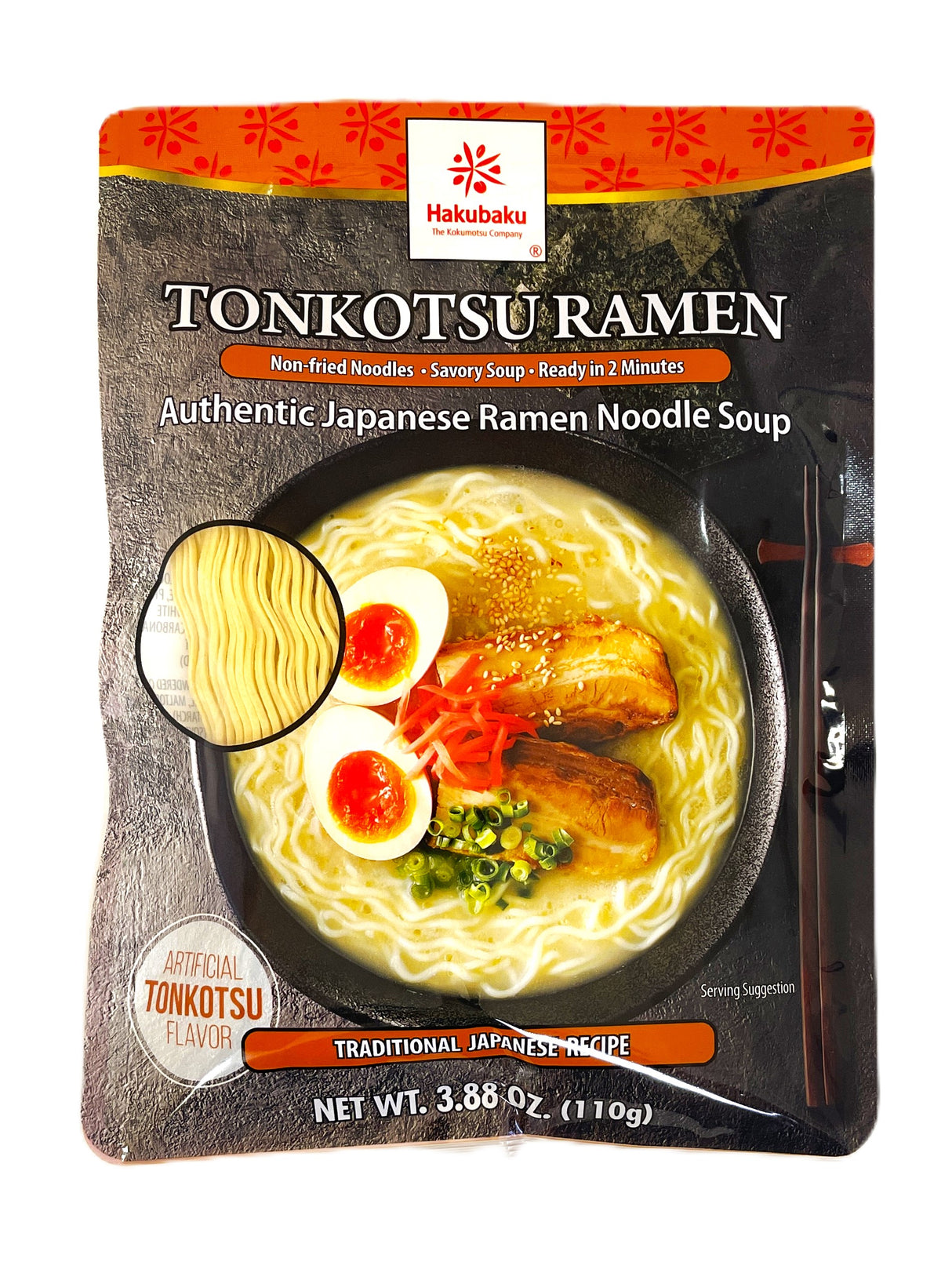 HAKUBAKU RAMEN NOODLE SOUP - TONKOTSU (3.88oz)