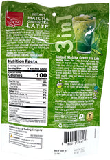 RANONG 3-IN-1 MATCHA GREEN TEA LATTE MIX 8PK - SWEETENED