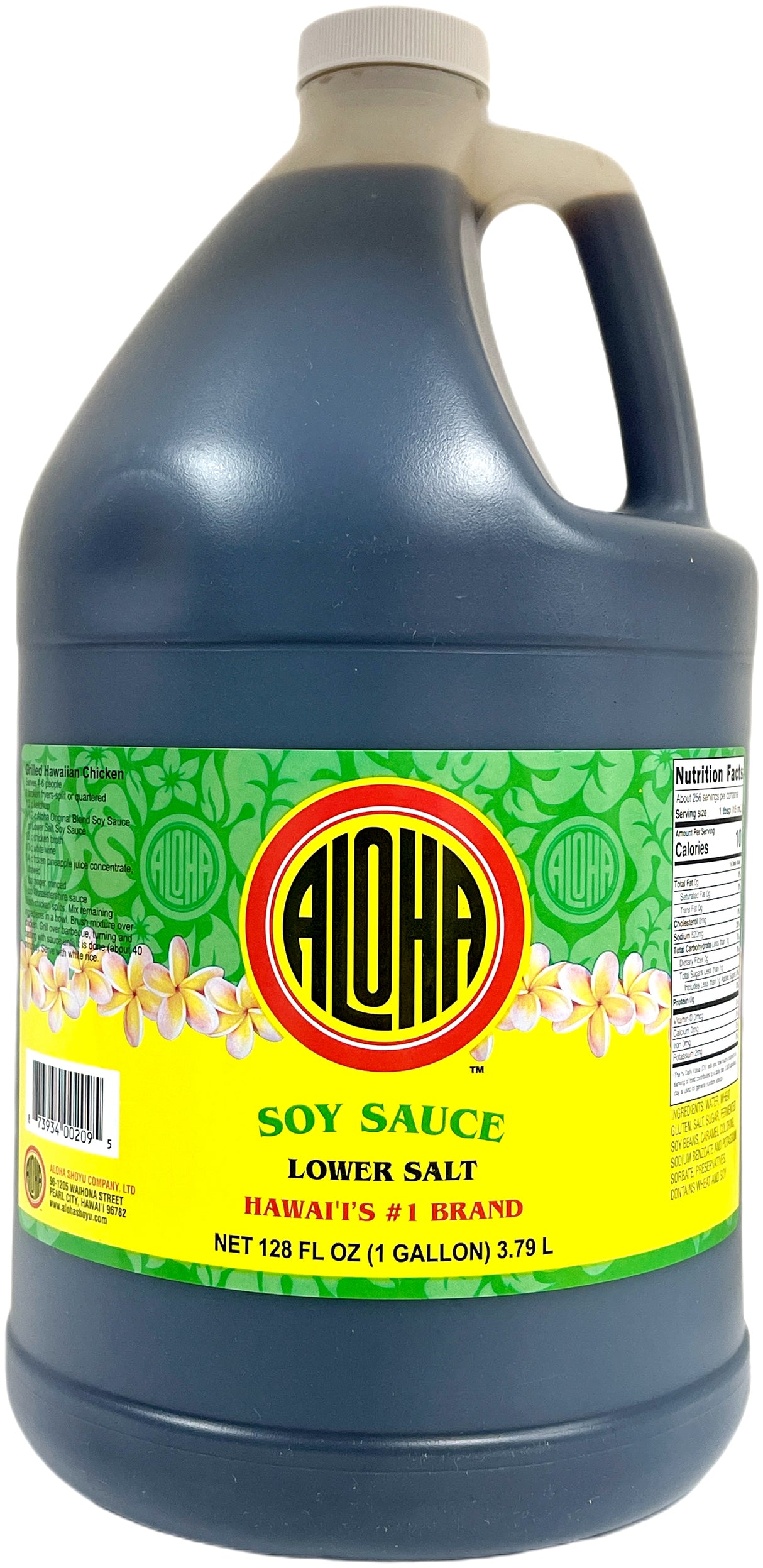 ALOHA SOY SAUCE - LOW SALT (1 gal)