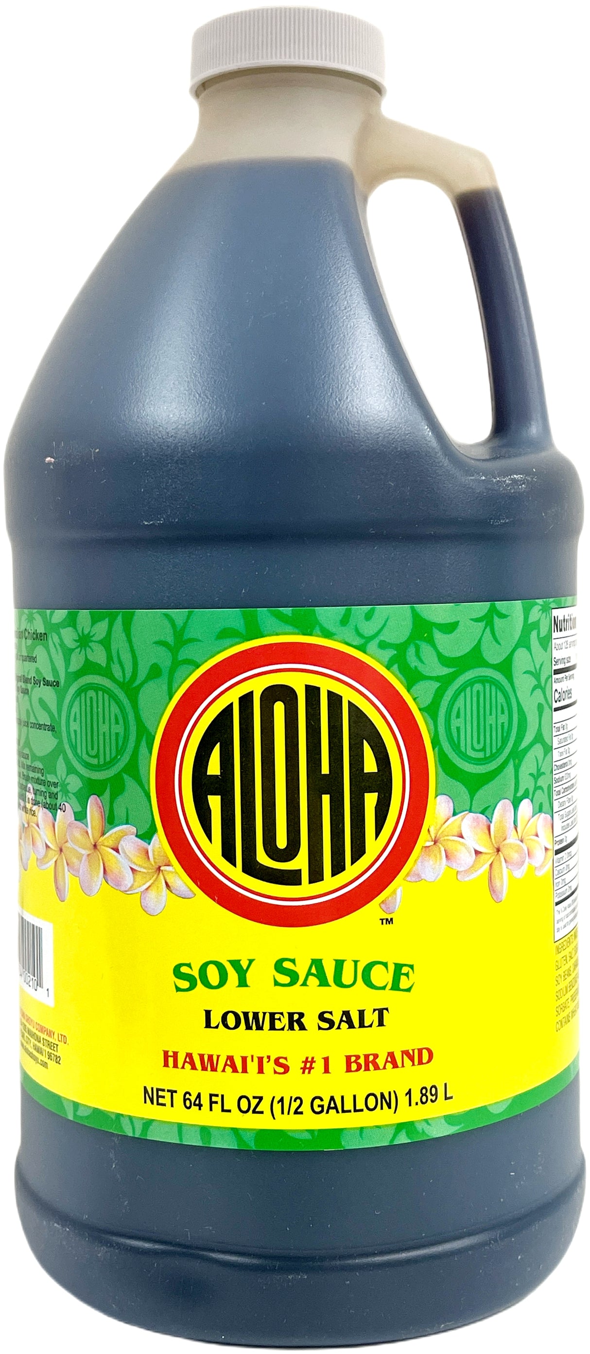 ALOHA SOY SAUCE - LOW SALT (64oz)