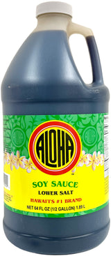ALOHA SOY SAUCE - LOW SALT (64oz)