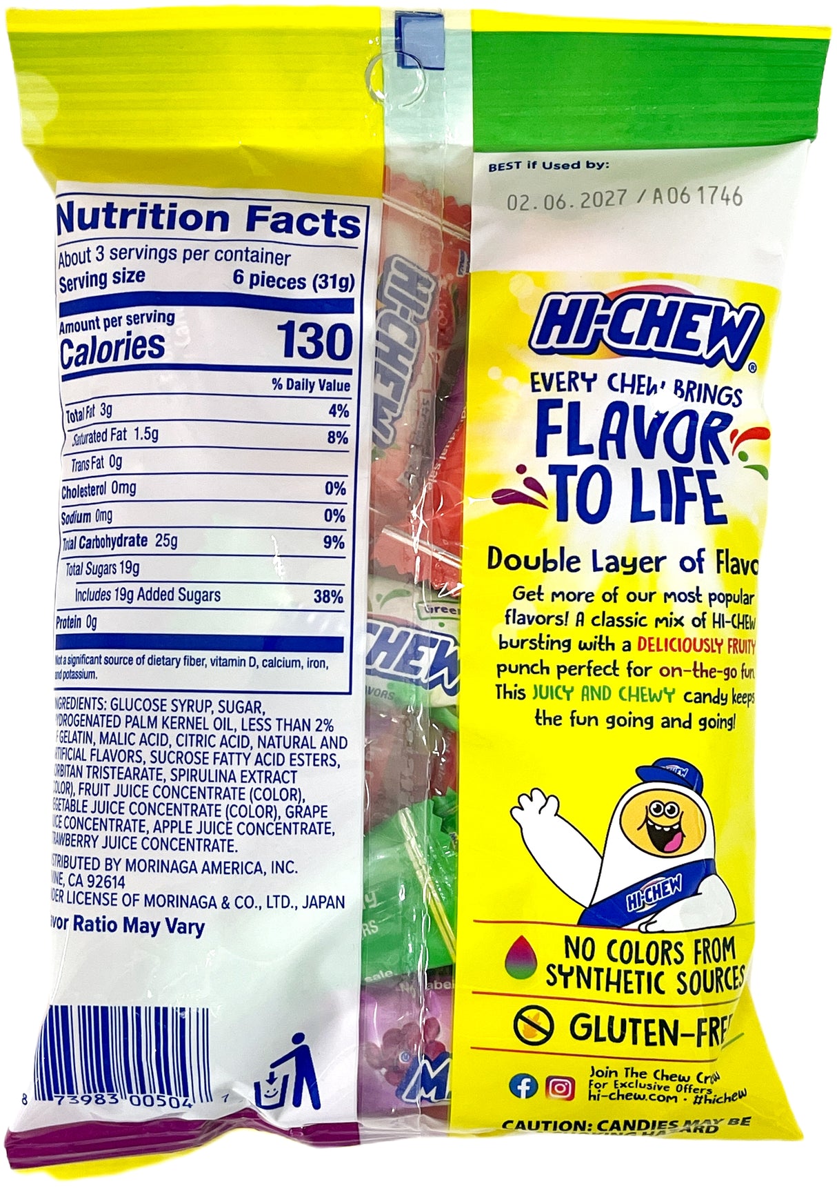 HI-CHEW ARTIFICIAL FRUIT CHEWS - ORIGINAL MIX (3.53oz)