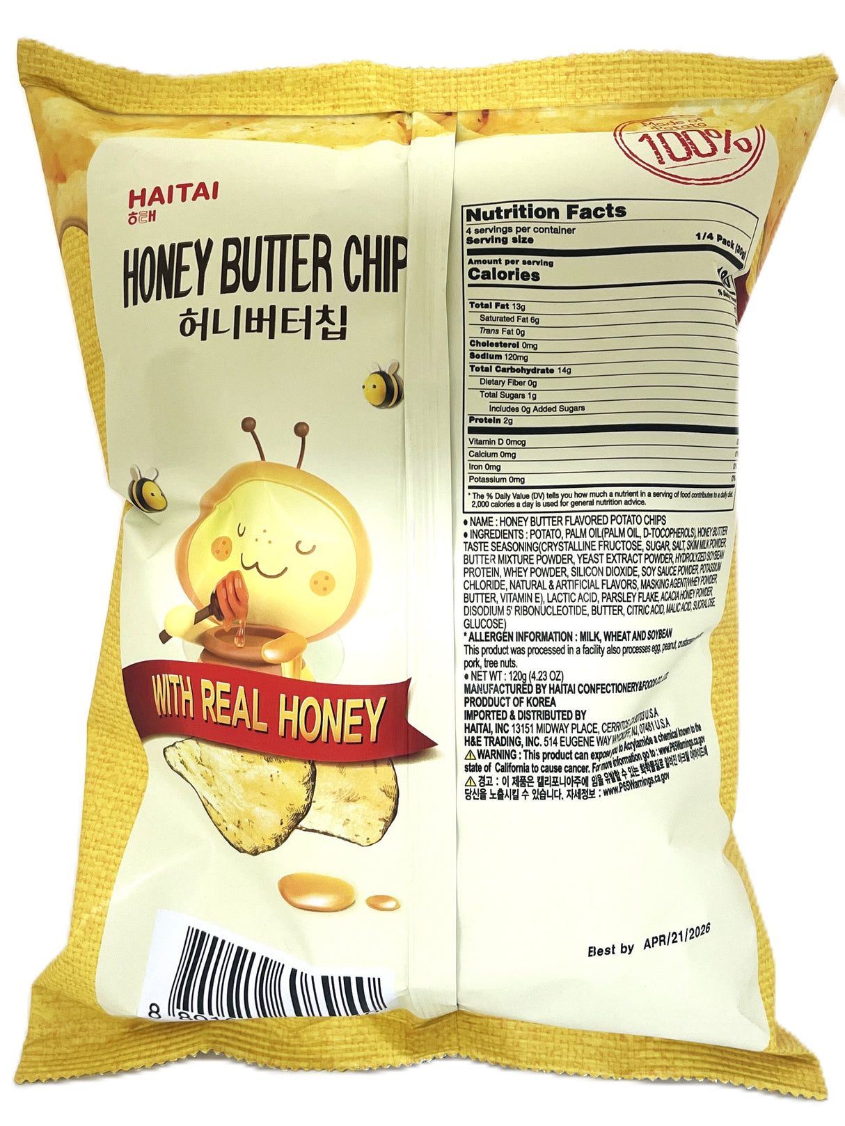HAITAI HONEY BUTTER CHIP (4.23oz)