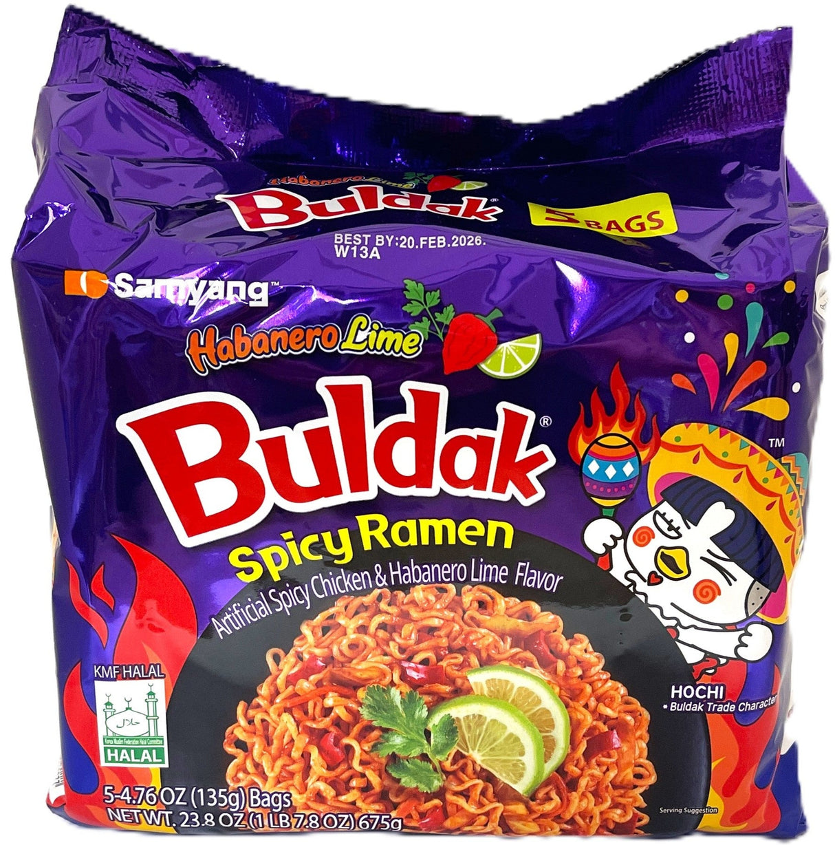 BULDAK SPICY RAMEN 5PK - HABANERO LIME