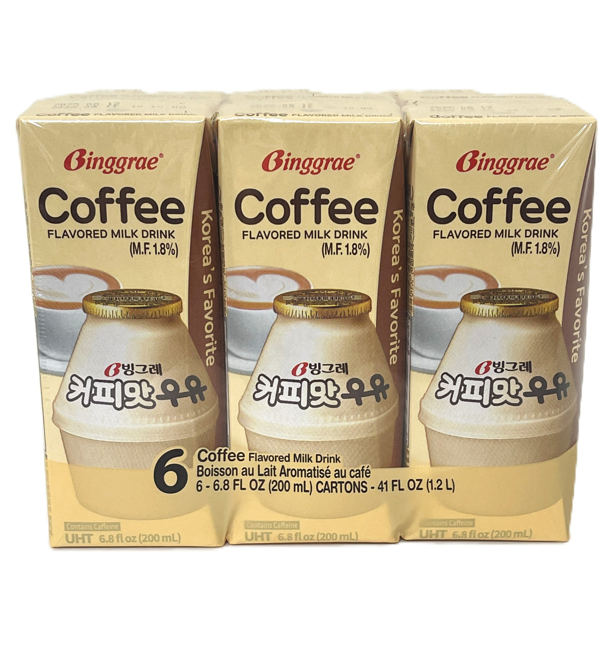 BINGGRAE COFFEE MILK DRINK 6PK