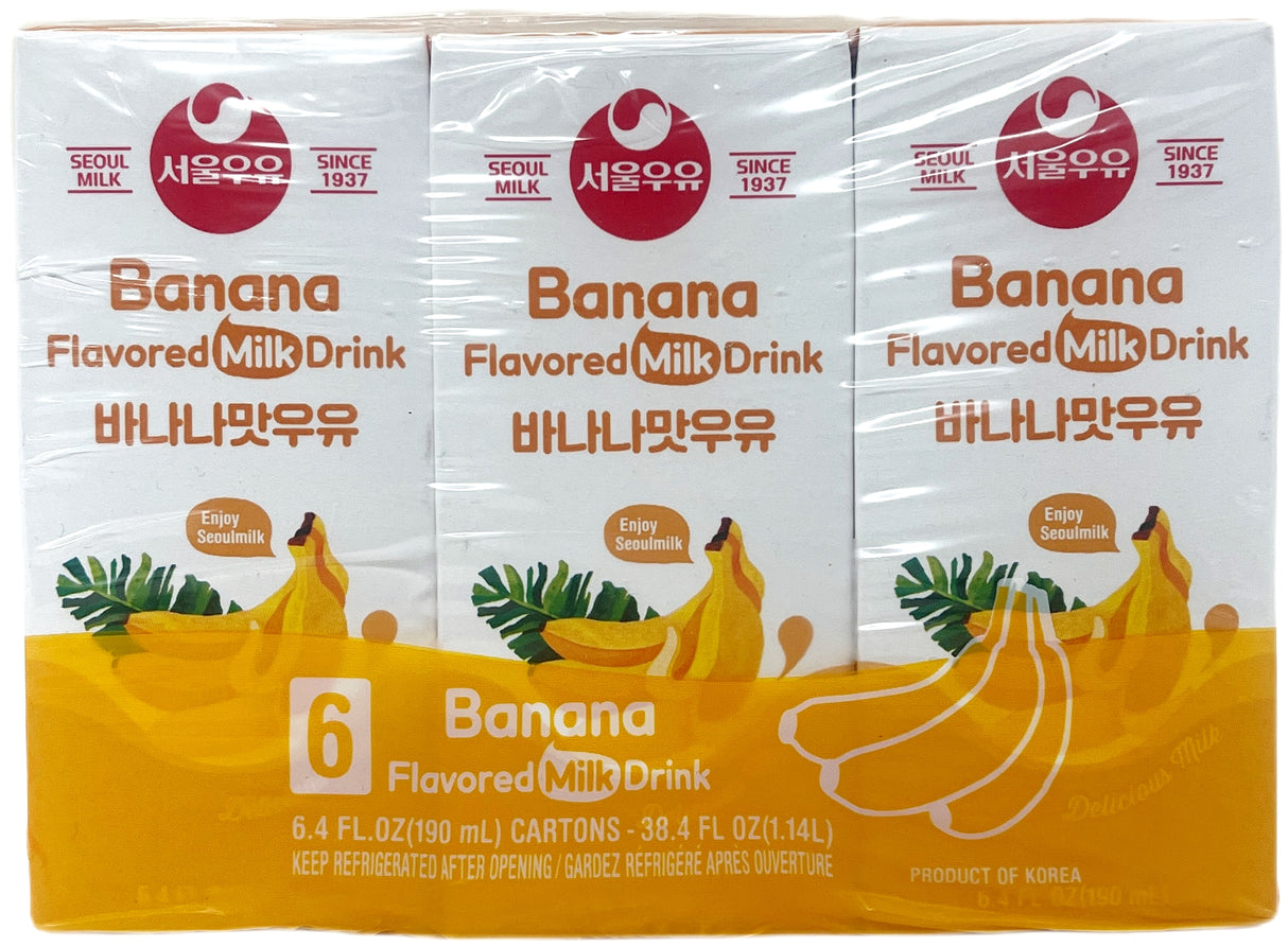 SEOUL MILK DRINK 6PK - BANANA