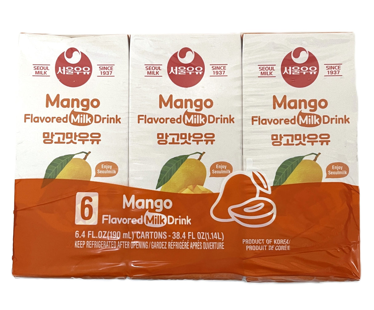 SEOUL MILK DRINK 6PK - MANGO