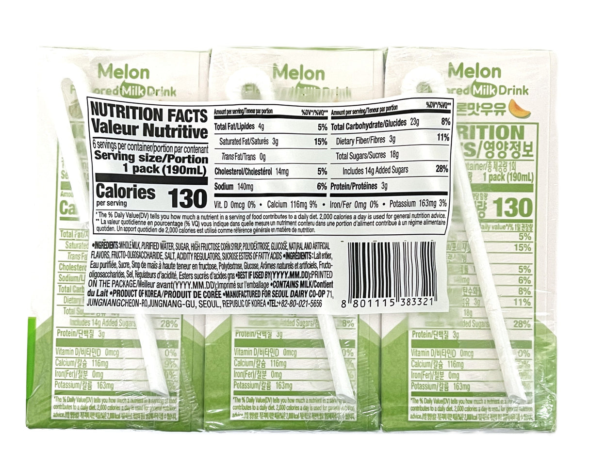 SEOUL MILK DRINK 6PK - MELON