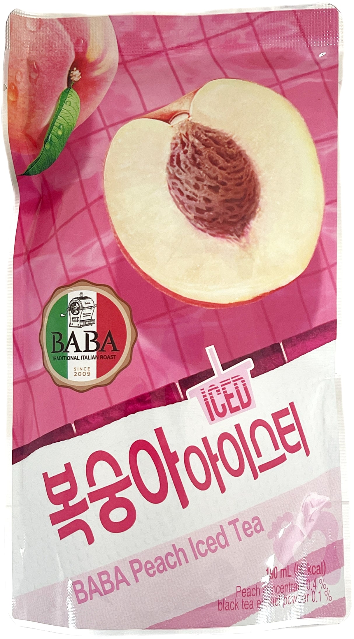 BABA ICED PEACH TEA (6.42oz)