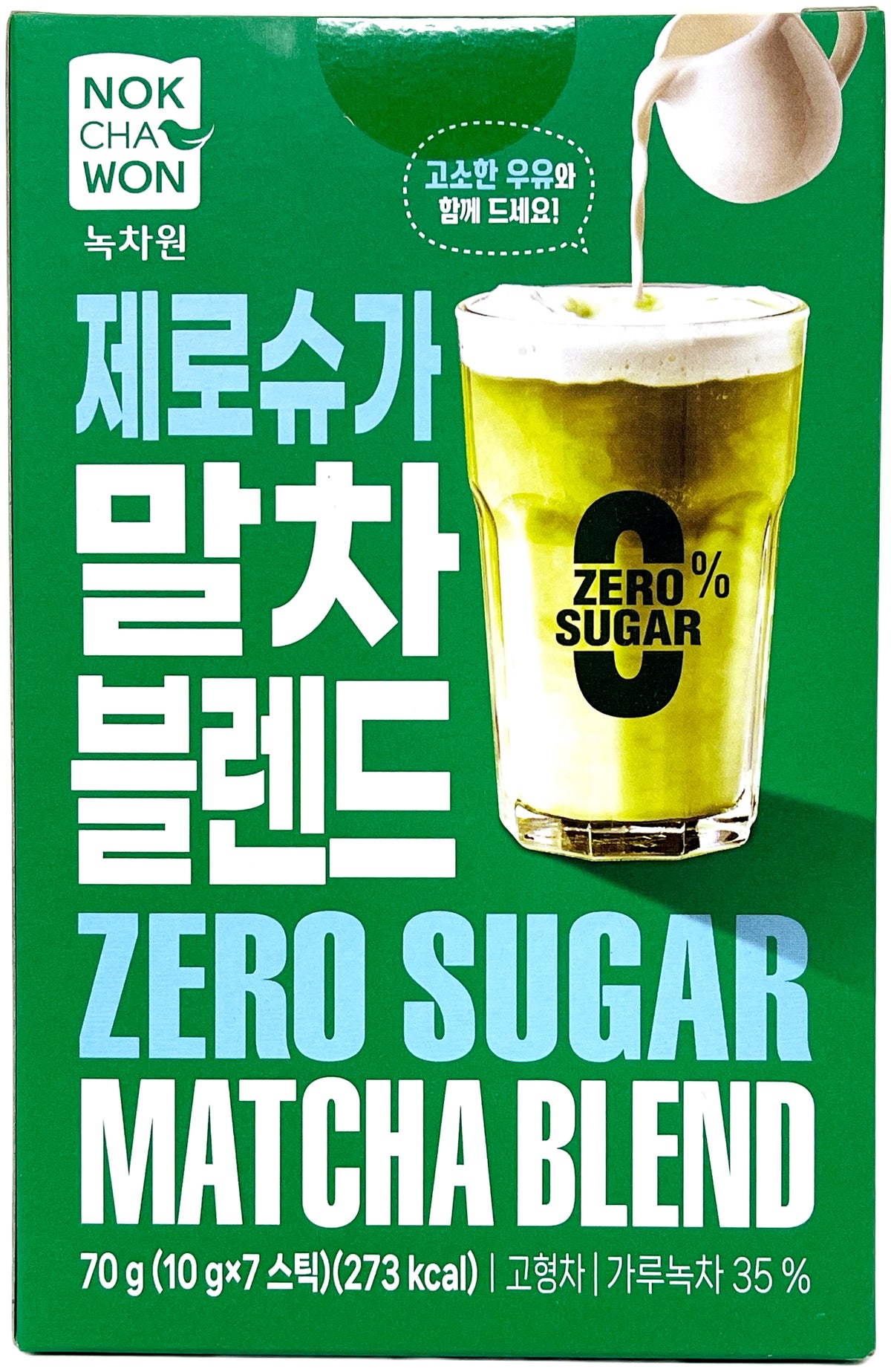 NOK CHA WON INSTANT ZERO SUGAR MATCHA 10PK