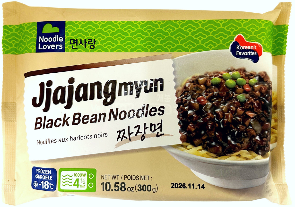 NOODLE LOVERS FROZEN JJAJANGMYUN BLACK BEAN NOODLES (10.58oz)