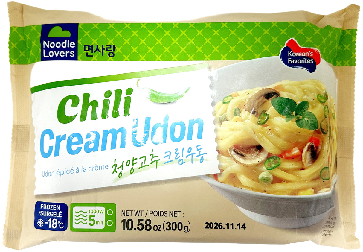 NOODLE LOVERS FROZEN CHILI CREAM UDON (10.58oz)
