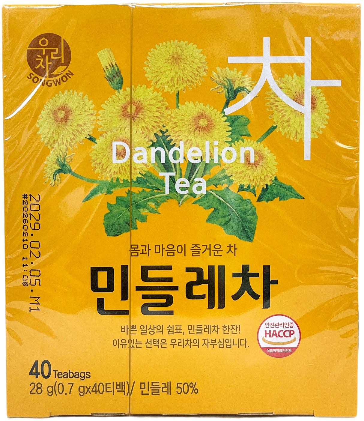 SONGWON DANDELION TEA 40CT